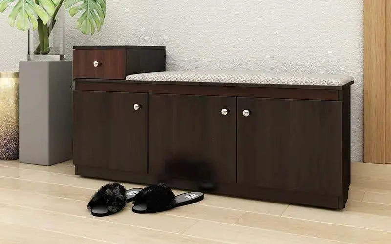 Wooden Shoes Storage Cabinet with Featuring Modern Aesthetics and Strong Build and Premium Finish