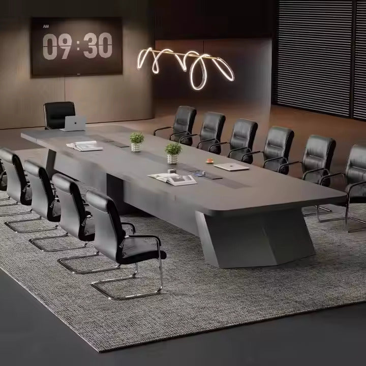 Conference Table for Office Furniture Premium High Quality & Best Design Made in MDF/Plywood with Wire Manager and Meeting Table