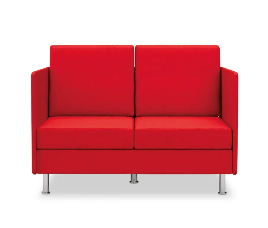 2 Seater Office Sofa for Office Area, Elegant High Backrest Sofa and Professional Spaces.