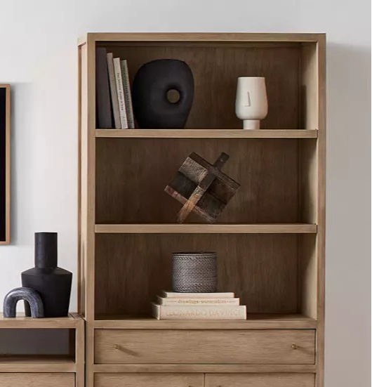 Wooden TV Wall Cabinet with Smooth Wooden Finish for Modern Interior Styling