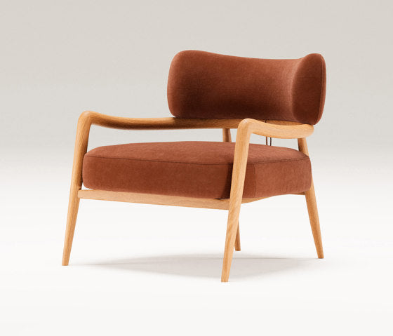 Lounge Chair for Home Furniture Made in Teak wood Frame and Armrest with High Density Foam Premium Quality