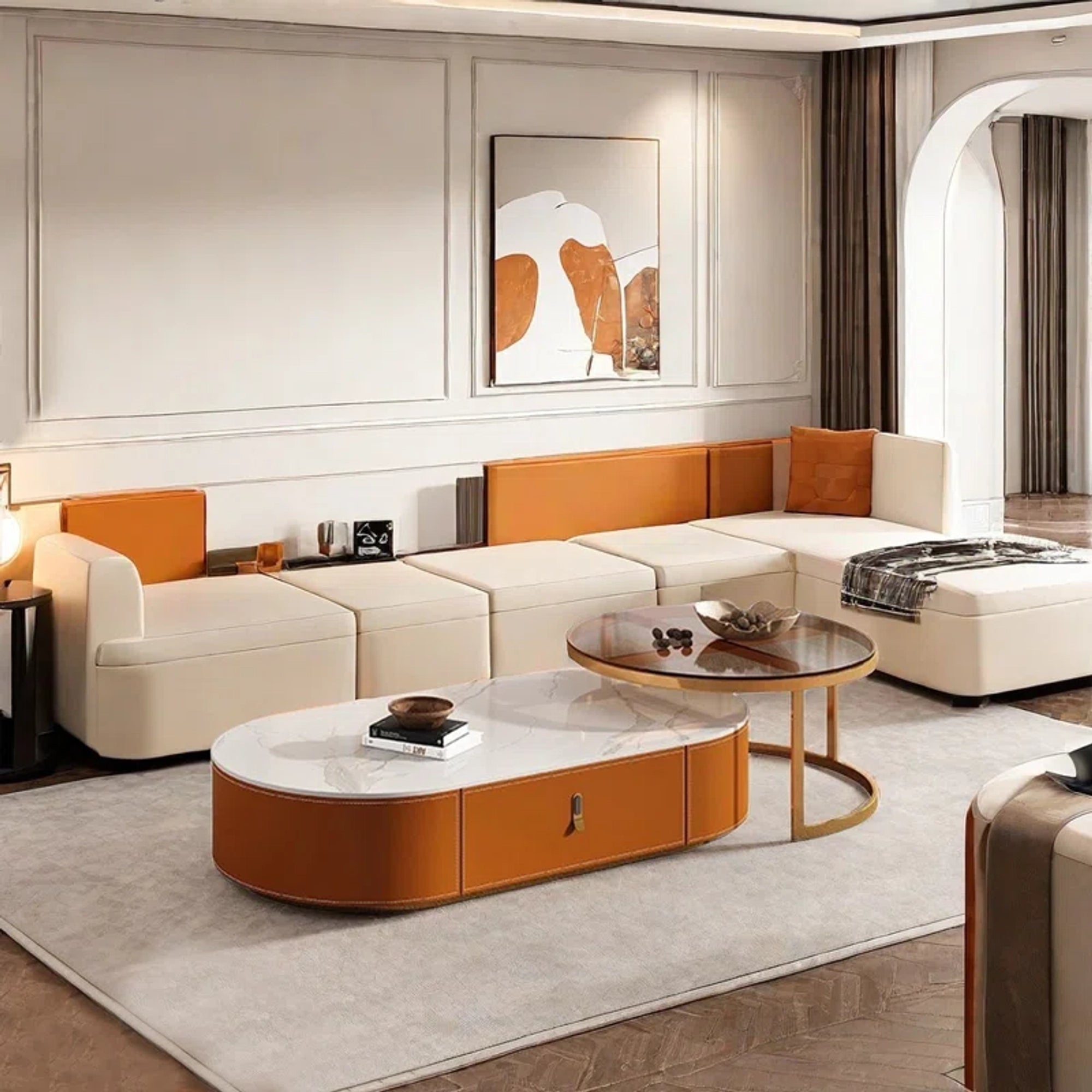 Center Table Crafted with Durable Frame Ensuring Long Life and Stylish Presence in Every Home