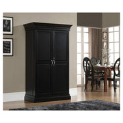 Wooden Bar Storage Cabinet Organizer with Spacious Storage & Modern Charm