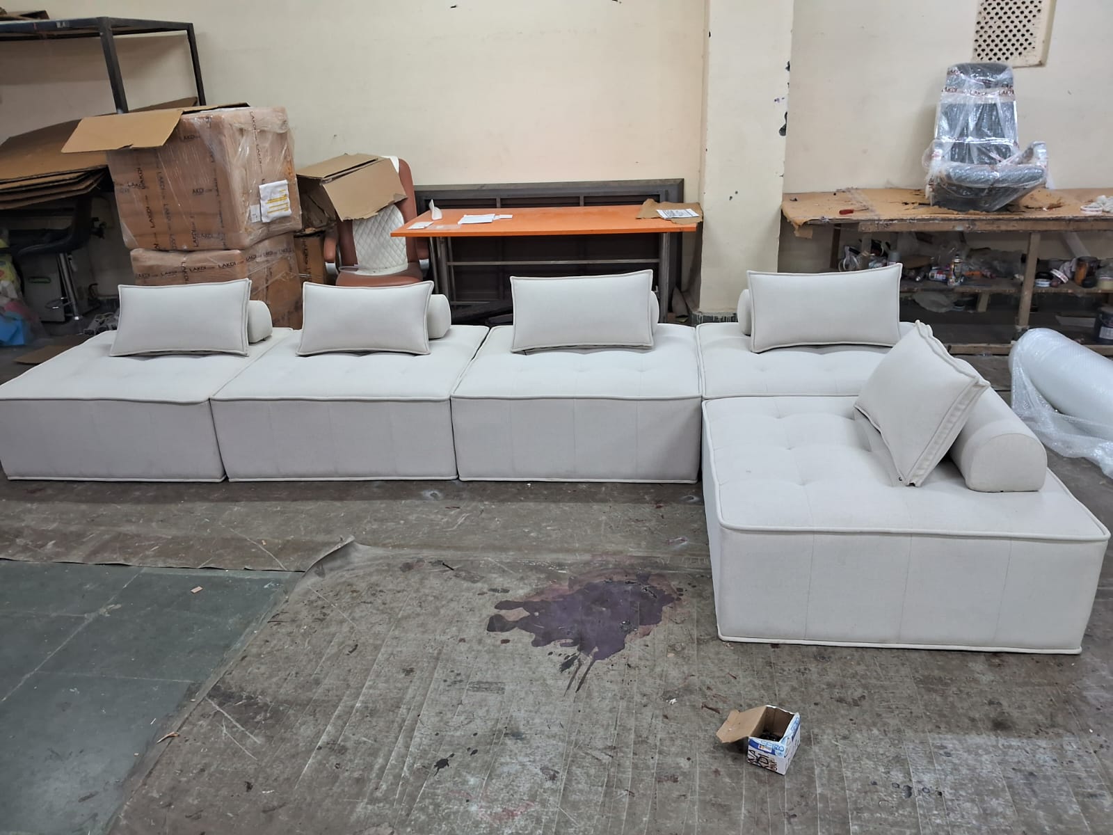 Modern Accent Chair with Armless Floor Seating