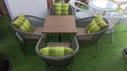 Out Door Seating Table and Chair Set For Garden Balcony, Table Set Furniture with 4 Chairs and 1 Table