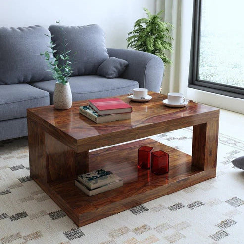 Center Table Crafted with Rich Veneer Texture, Ideal for Stylish Modern and Minimalist Living Rooms