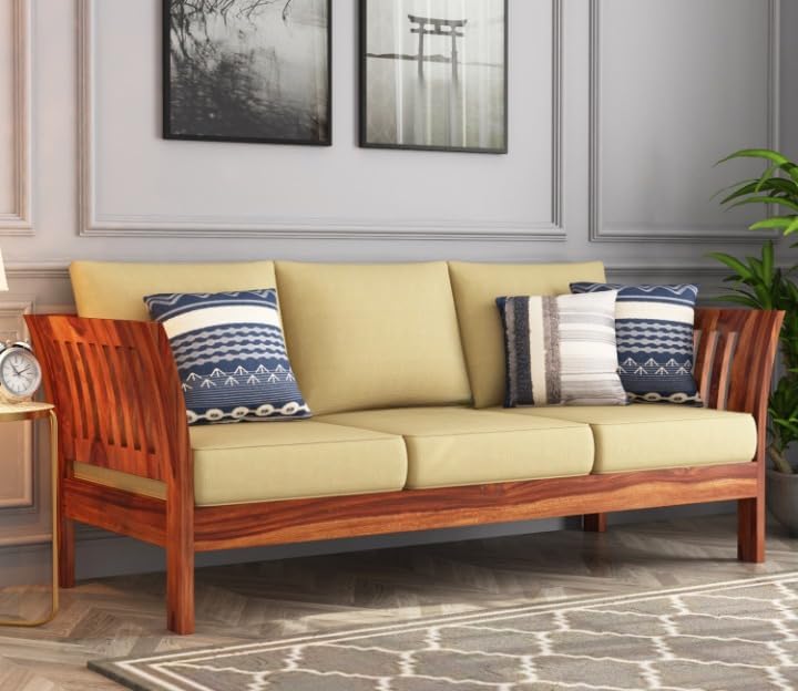 3 Seater Sofa For Home and furniture & Upholstery Fabric Modern and Durable Design for Living Room – Brown and Beige