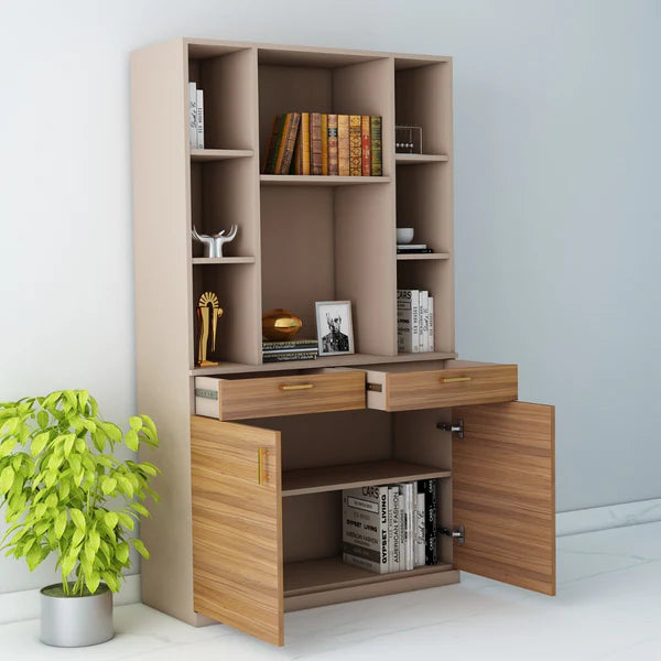 Wooden Office Storage Cabinet Organizer with Multi-Drawer Wooden Chest for Compact Living