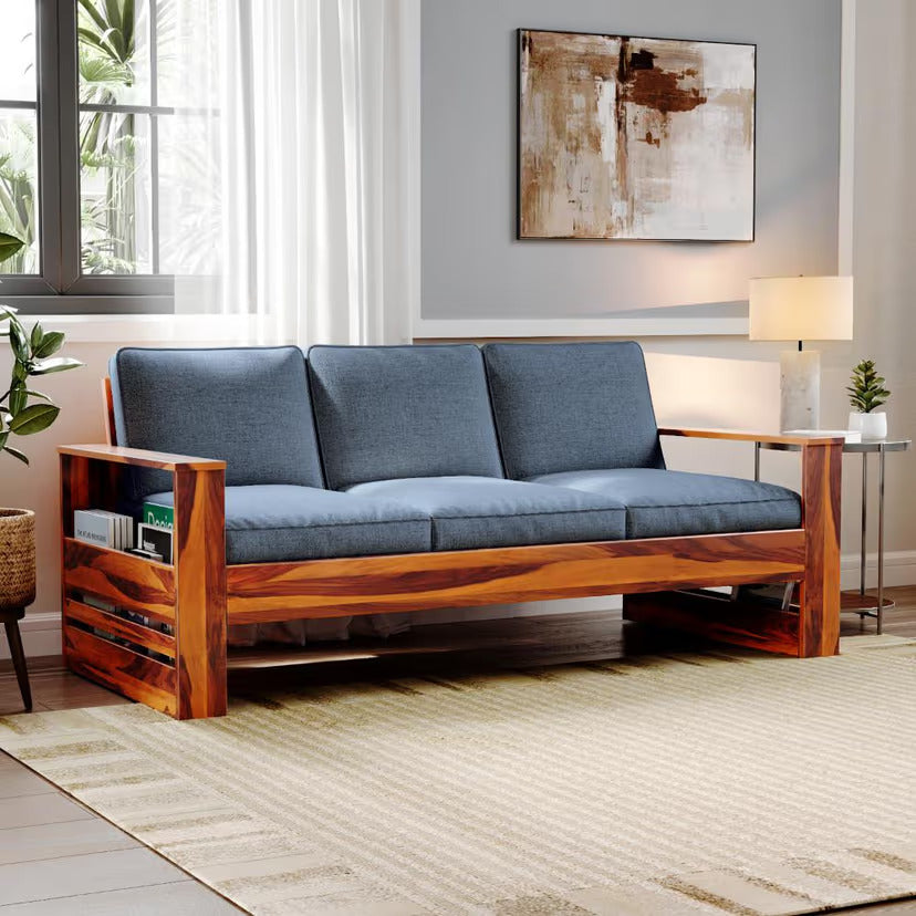 3 Seater Sofa For Home and furniture &  Upholstery Fabric, Modern and Durable Design for Living Room – Grey