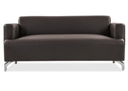 3 Seater Sofa For Home Furniture Upholstery Pu Leatherette Premium Comfortable Sofa & Durable Design For Living Room -Brown