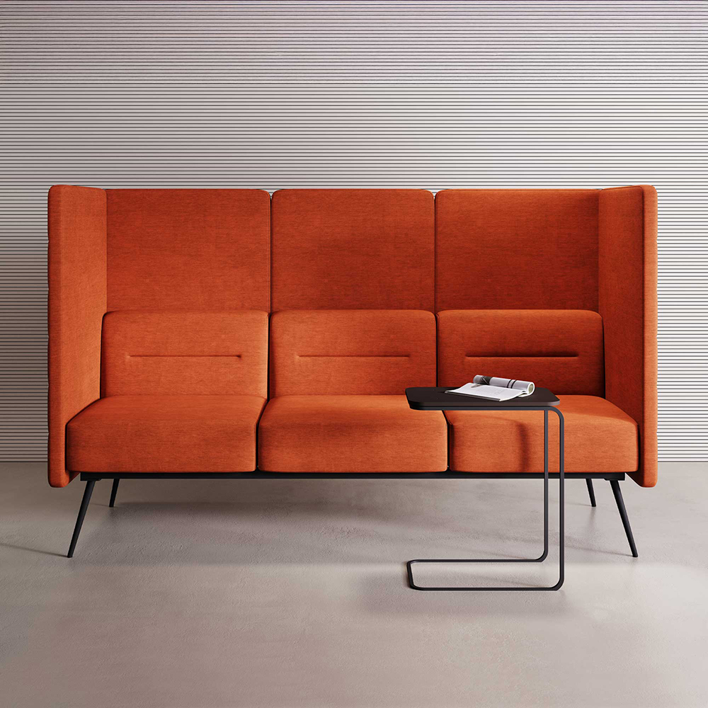 3 Seater Office Sofa For Office Environment and Superior Strength Office Sofa for Corporate.