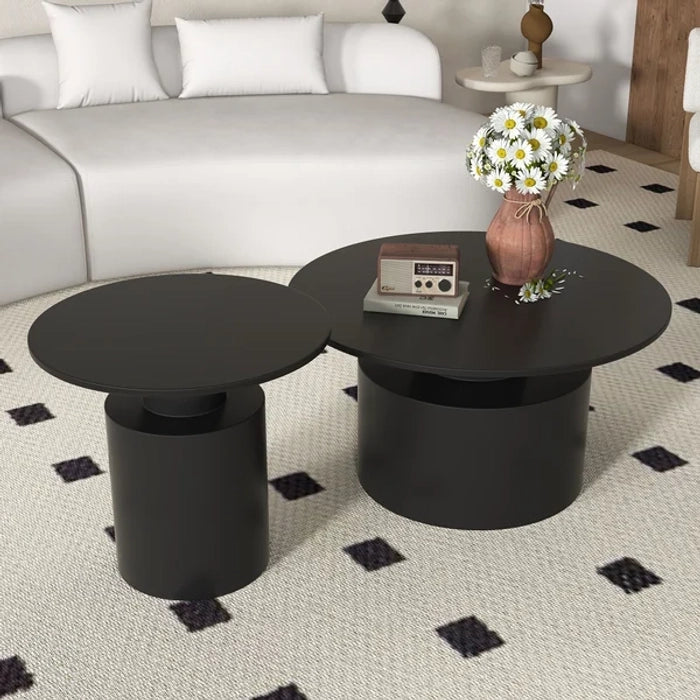 Center Table with Gloss Finish Surface and Strong Durable Frame, Perfect for Modern Home Aesthetics