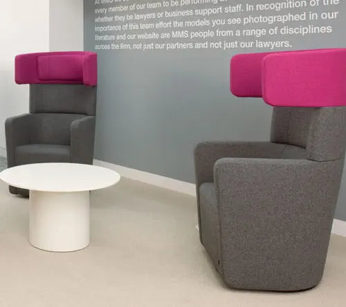 1 Seater Office Sofa for Office Environment Designer High-Back Sofa Refined Office Comfort with Elevated Back Support