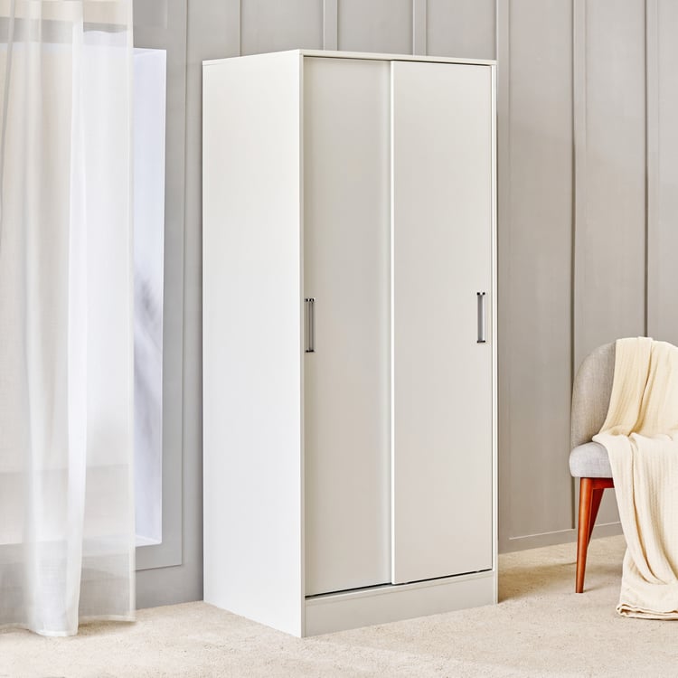 Wardrobe for Home 2-Door Modern Space-Saving Sliding Doors and Space-Efficient Internal Layout