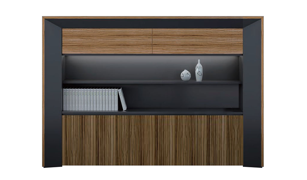 Wooden Office Storage Cabinet with Stylish finish, and Durable Design for Corporate