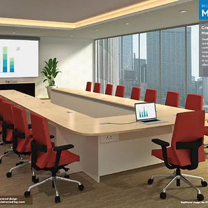 Conference Table for U Shape Office Furniture Large Size Premium Quality & Unique Design Made in Particle Board/ MDF/Plywood Durable & Make Luxury Look in Your Meeting Area