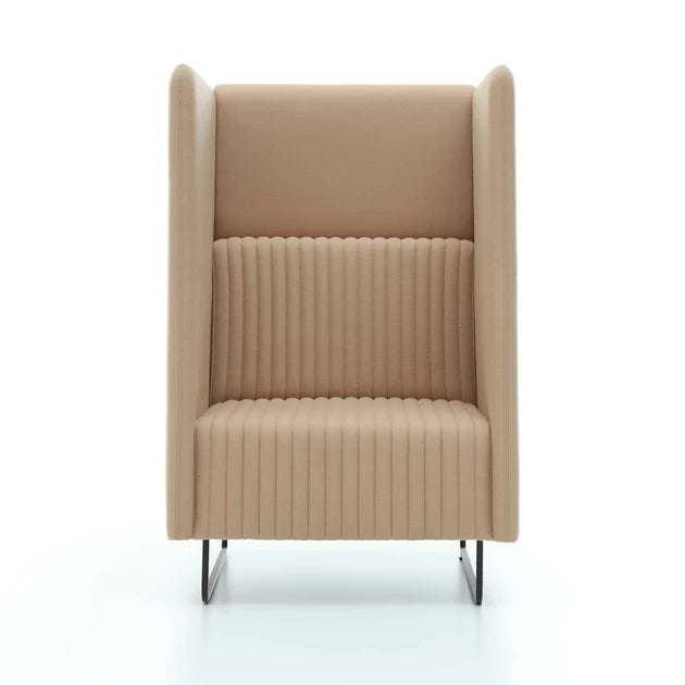 1 Seater Office Sofa for Office Zone and Elegant Sofa with High Back for Designated Office Areas.