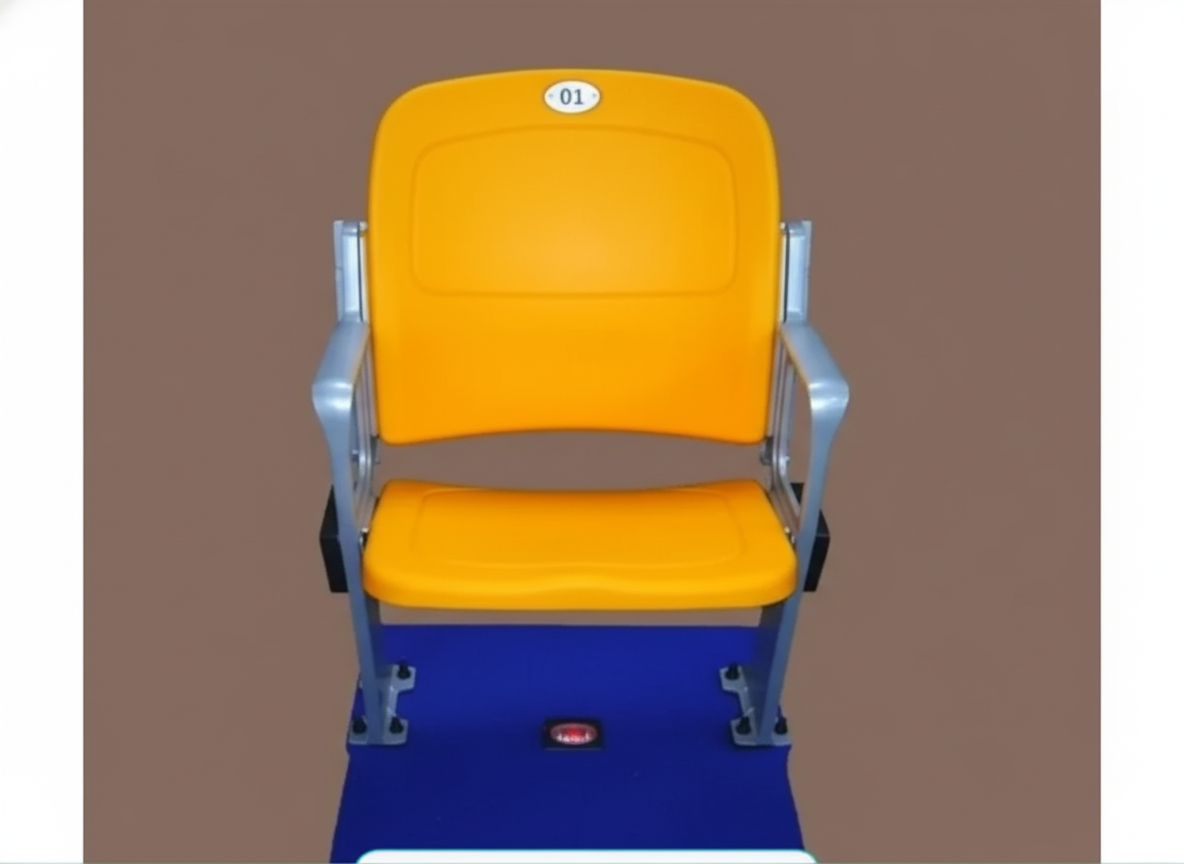 বালিশের উপরে আর্মরেস্ট সহ কাঠের হালকা নীল চেয়ার