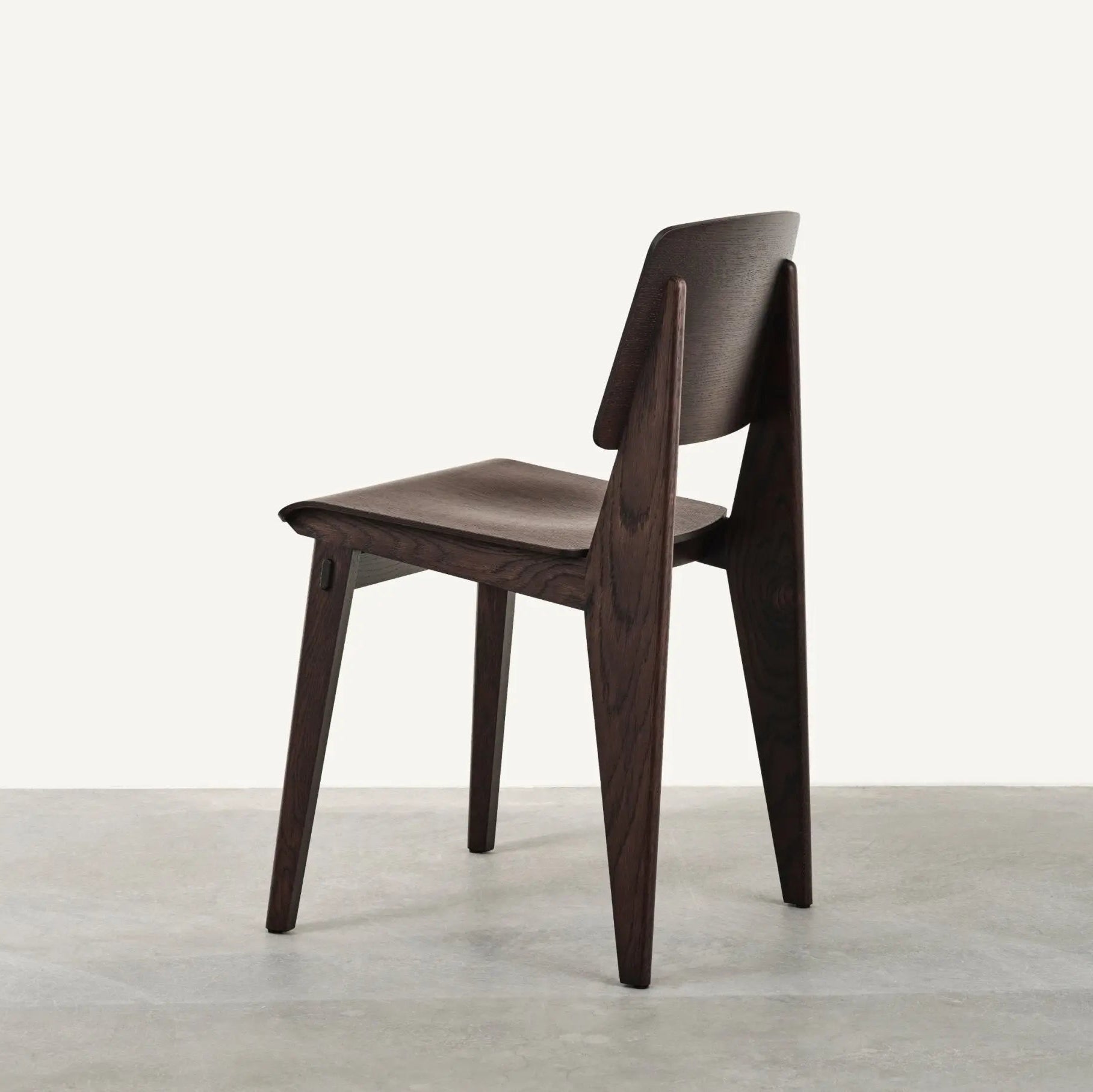 Modern Solid Wood Dining Chair - Ergonomic & Stylish Seating for Home & Kitchen - Durable, Dark Oak Finish