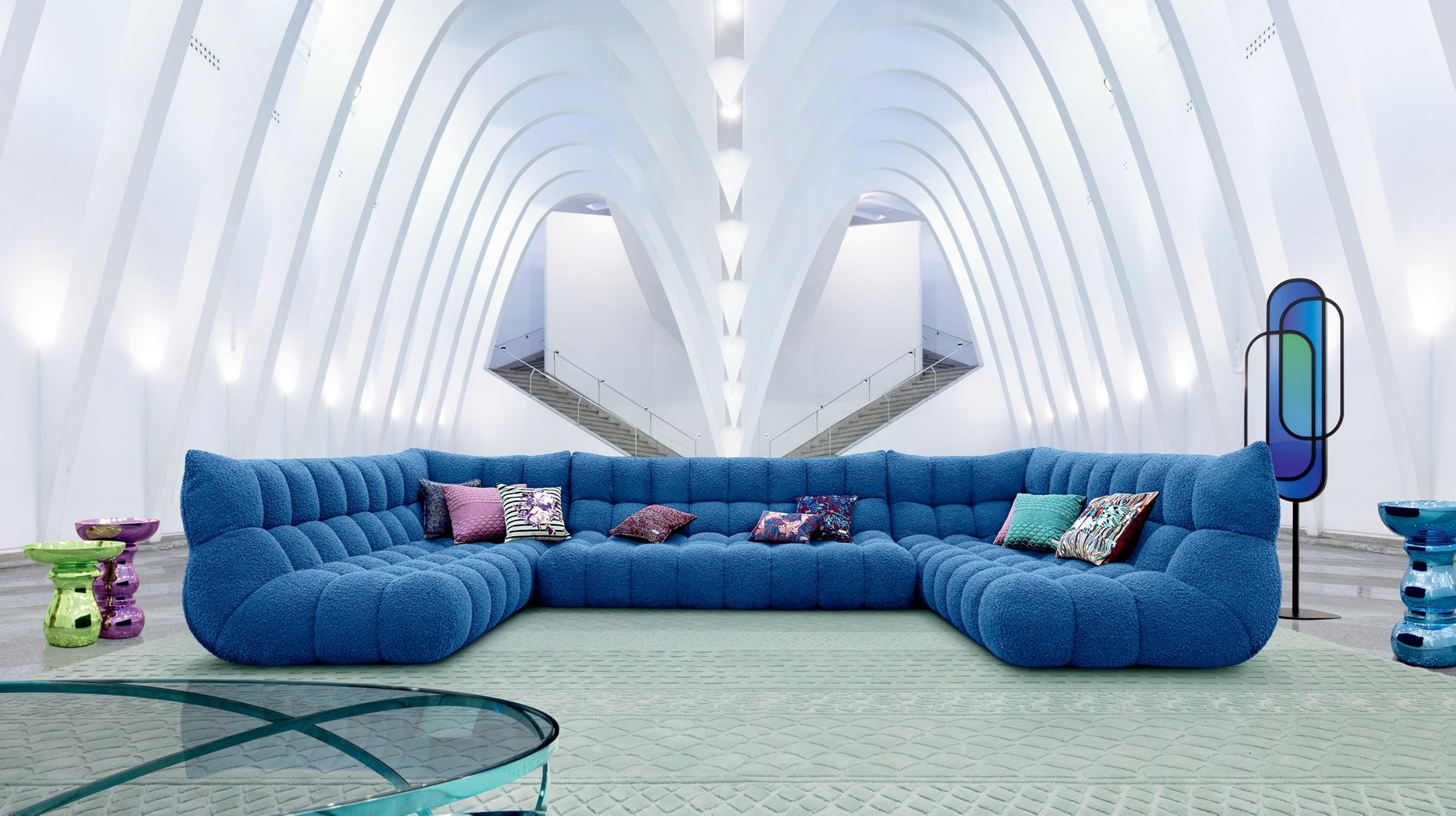 Modular Sofa Luxurious U Shape Design with Full Padded Premium Fabric & Soft Seating & Comfort Sofa for Living Room
