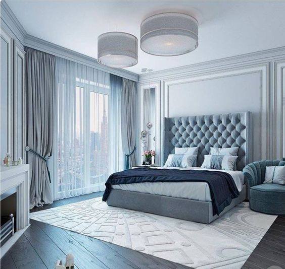 King Size Bed with High Padded Headboard with Solid wood and Plywood Premium Design for Bedroom