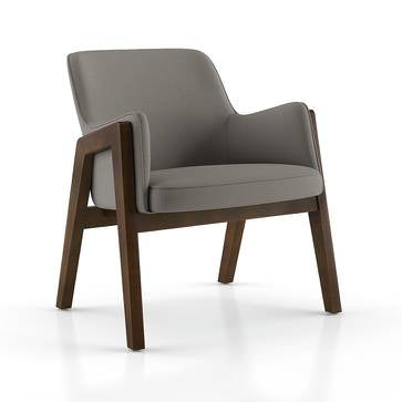Modern Home Lounge Chair – Strong Marandi Wood Frame, Polyester Upholstery, Elegant Arm Chair Design
