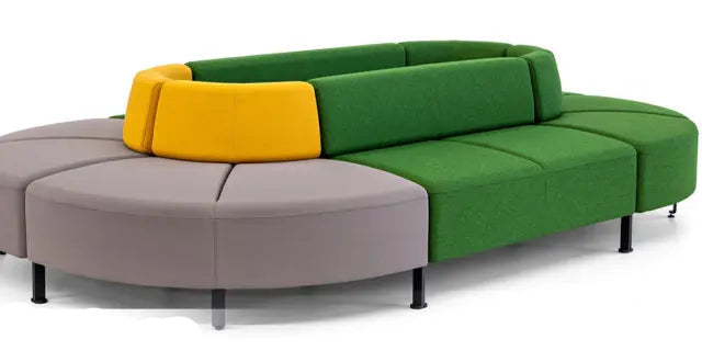 Sectional Office Sofa For Office Area and High Back Sofa with Built Tough, Stays Pristine & Easy Clean.