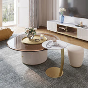 Center Table Featuring Artistic Design and Smooth Finish, Offering a Contemporary Look to Elegant Home Interiors
