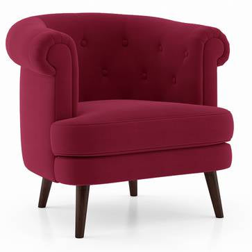 Lounge Chair For Living Room ,Modern and Luxury Accent Arm Chair Upholstery Velvet -Purple
