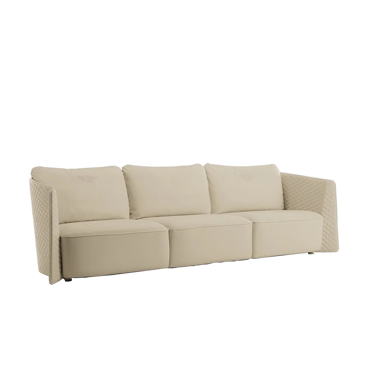 3 Seater Pu leatherette Sofa For Home and Furniture Premium Upholstery Modern and Durable Design for Living Room – White