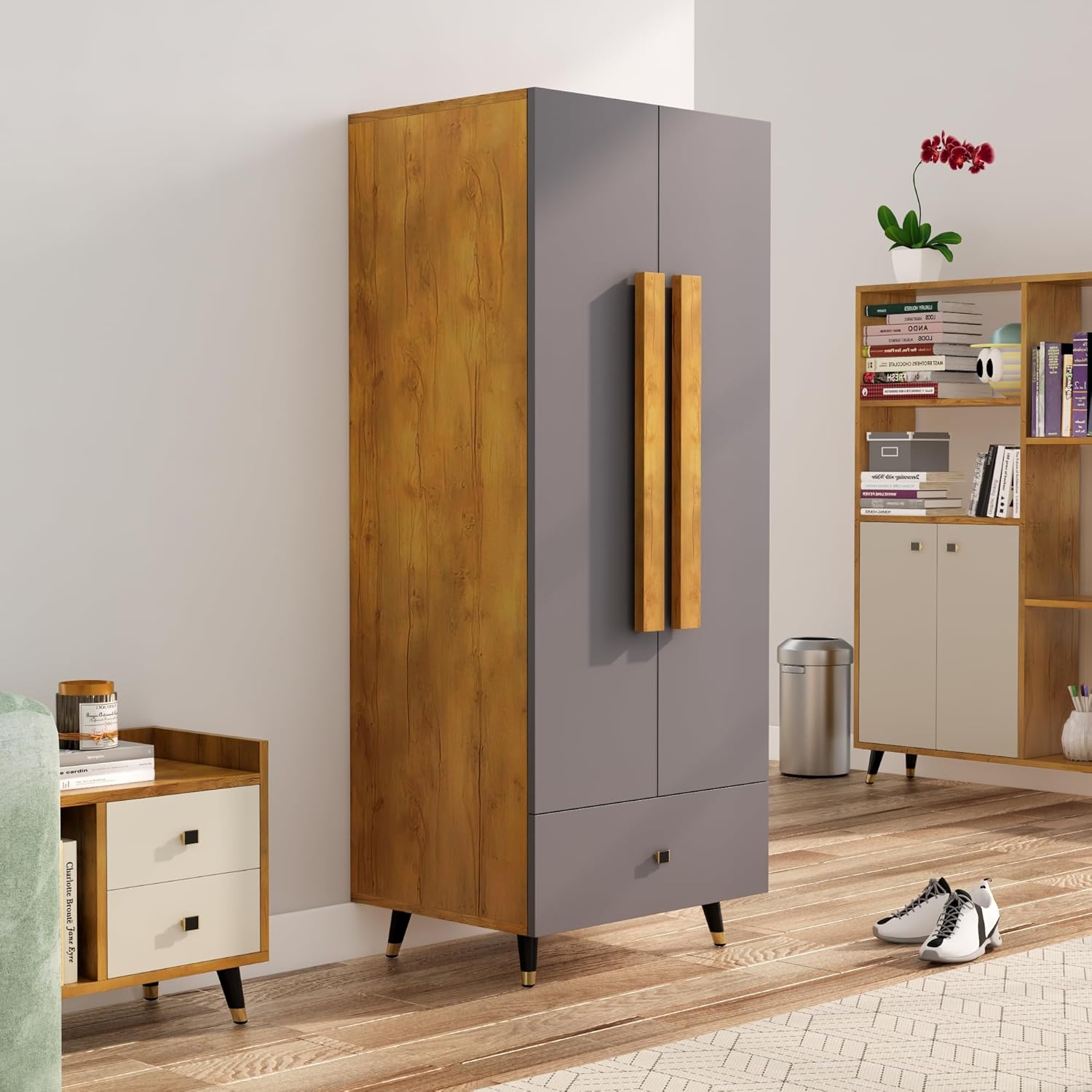 Wardrobe for Compact Bedroom Premium Space-Saving Wardrobe with Elegant Finish.