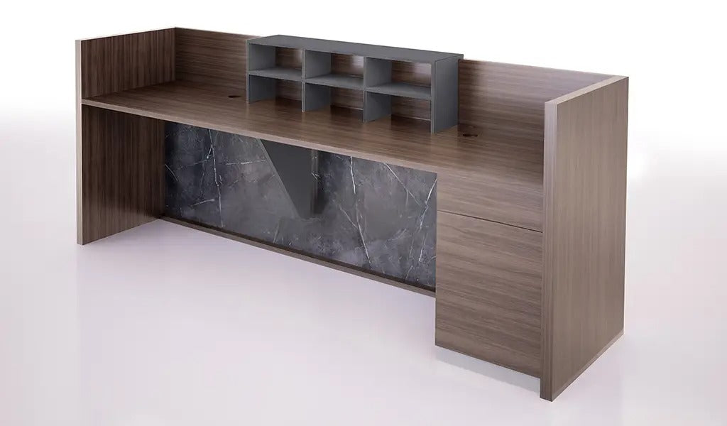 Reception Table Made In MDF Is Highly Durable Material And a World Standard for Premium Furniture While the Laminate