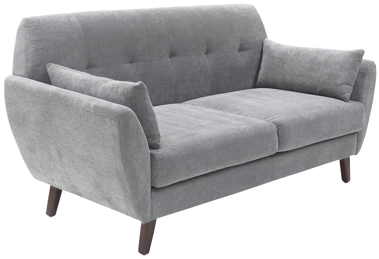 3 Seater Sofa For Home Furniture Upholstery Fabric Premium Comfortable & Sofa  Durable Design For Living Room - Grey