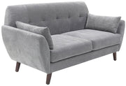 3 Seater Sofa For Home Furniture Upholstery Fabric Premium Comfortable & Sofa  Durable Design For Living Room - Grey