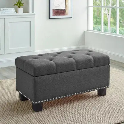 Ottoman For Home Furniture Upholstery Fabric & Comfortable Soft, Multi-Functional Premium And Durable for Living Room -Grey (Copy)