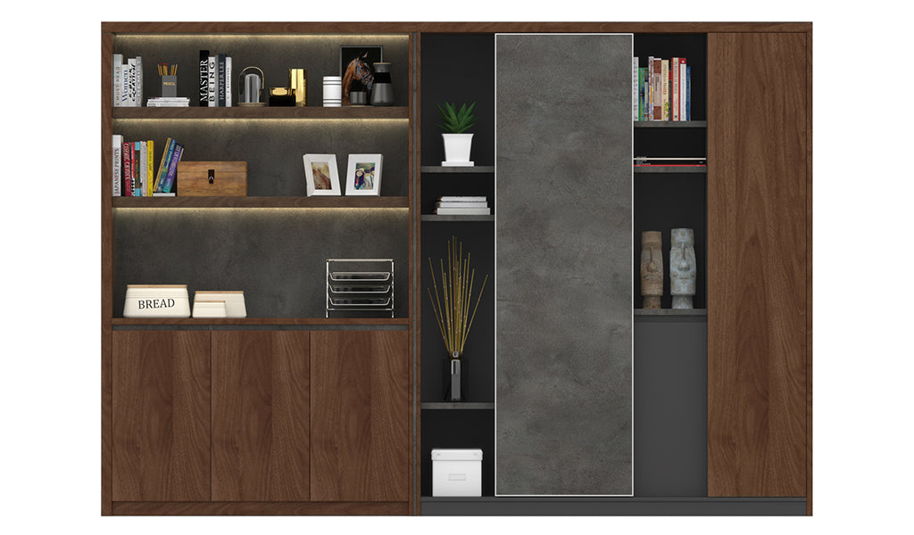 Wooden Office Storage Cabinet with Modern Wooden Elegant Finish for Professional Workspaces