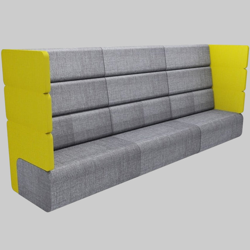 3 Seater Office Sofa For Office and Stylish & Functional High-Back Sofa for Office Comfort.