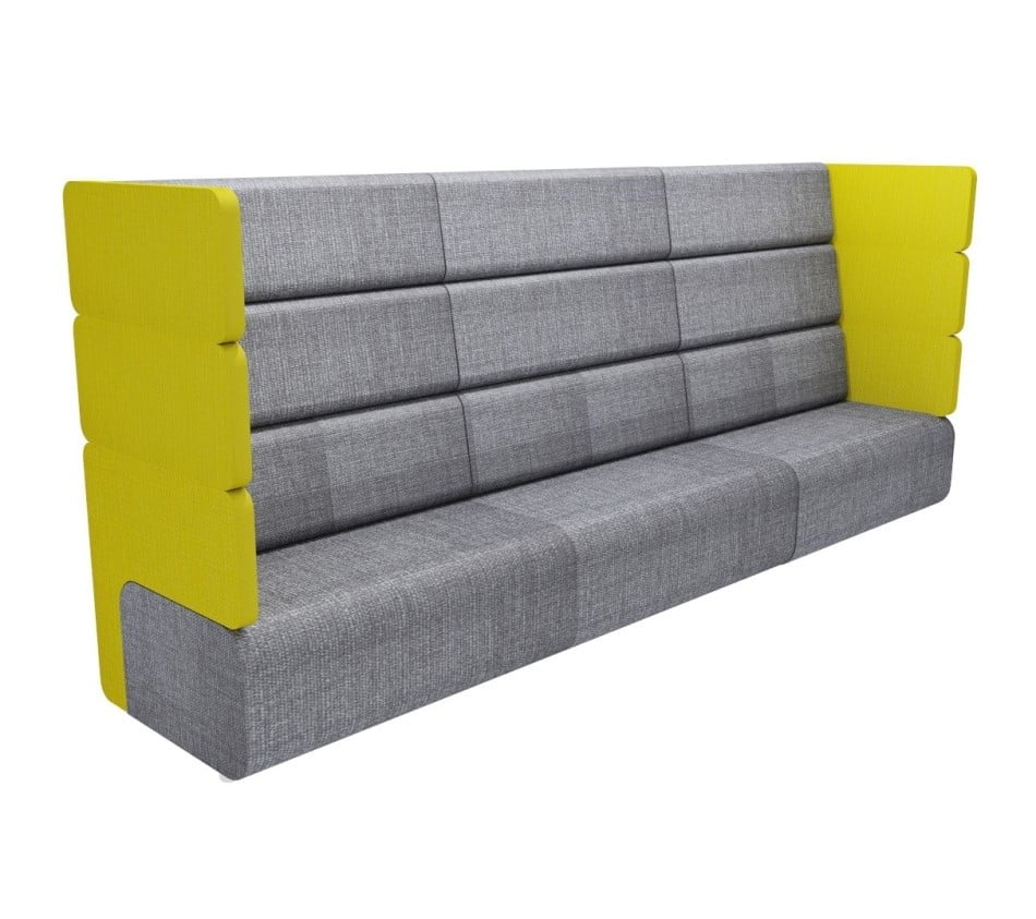 3 Seater Office Sofa For Office and Stylish & Functional High-Back Sofa for Office Comfort.