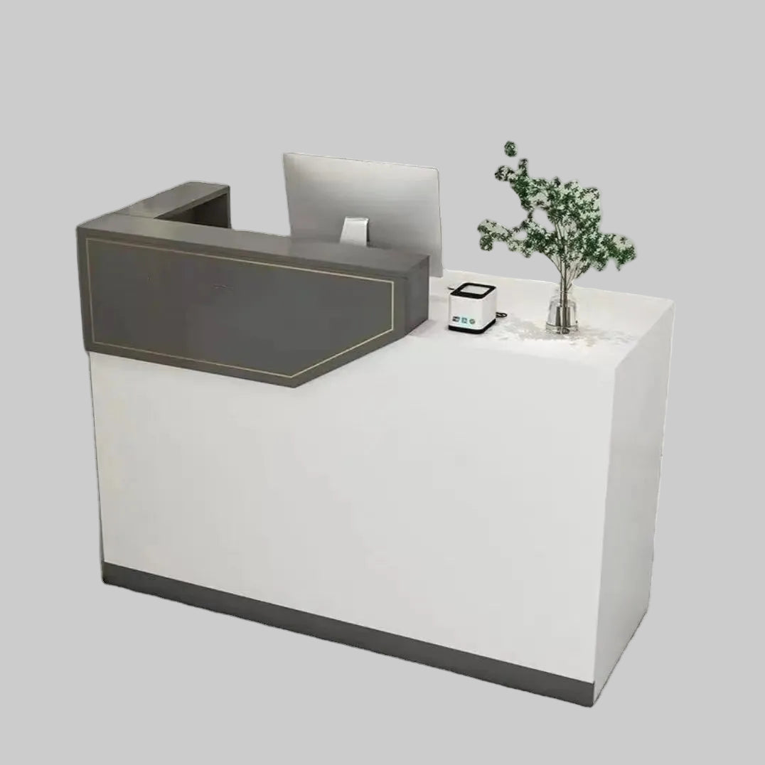 Reception Table for Office Small Counter Stylish Design Made in MDF Wi
