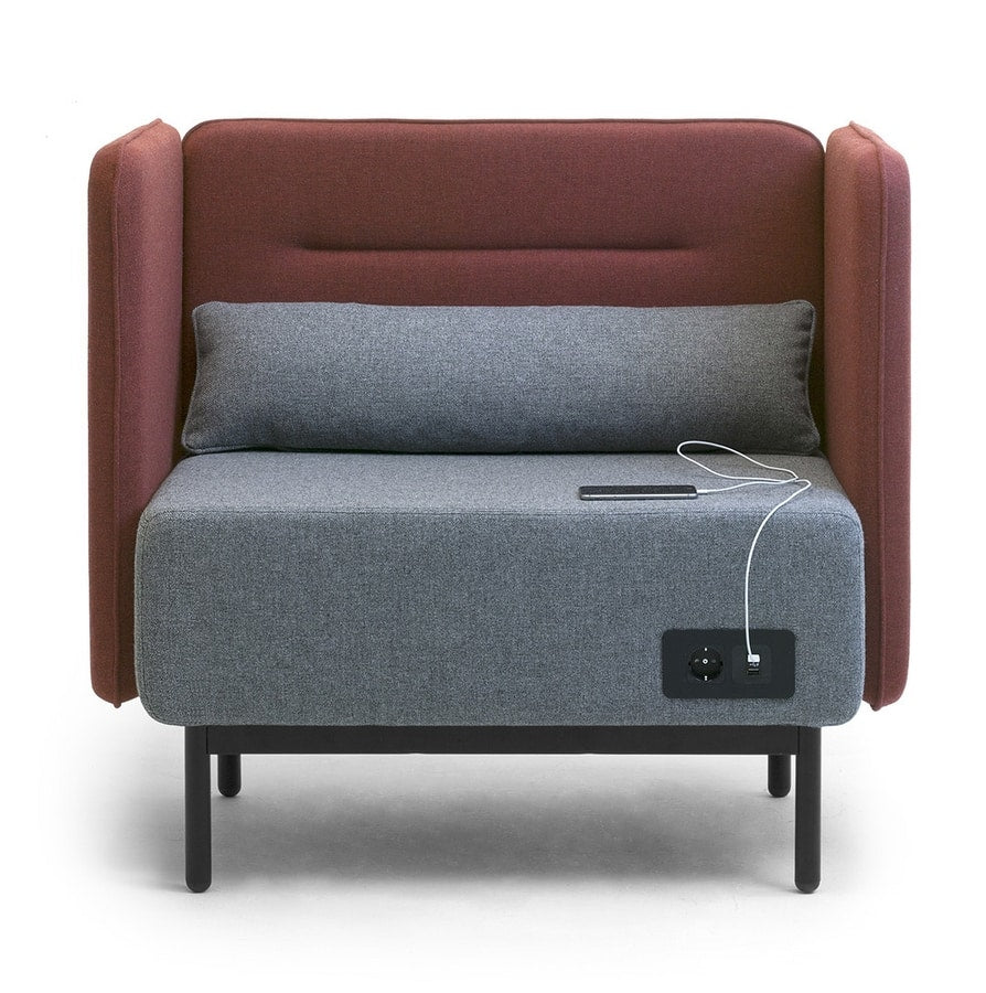 1 Seater Office Sofa for Office Area and High Back Design Sofa for Style and Comfort.