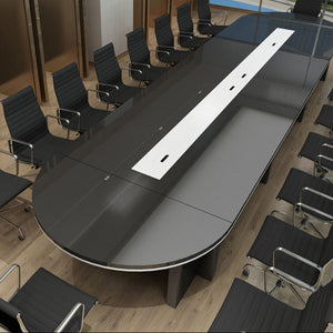 Conference and Meeting Table for Office Furniture with wire manager, sleek office furniture design