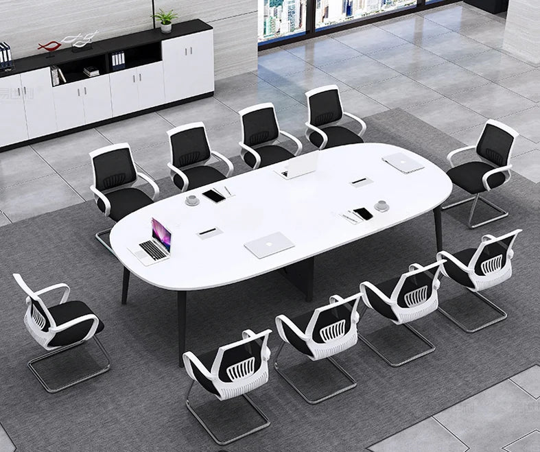 Conference and Meeting Table for Office Furniture with Rich Finish and Team Seating Capacity