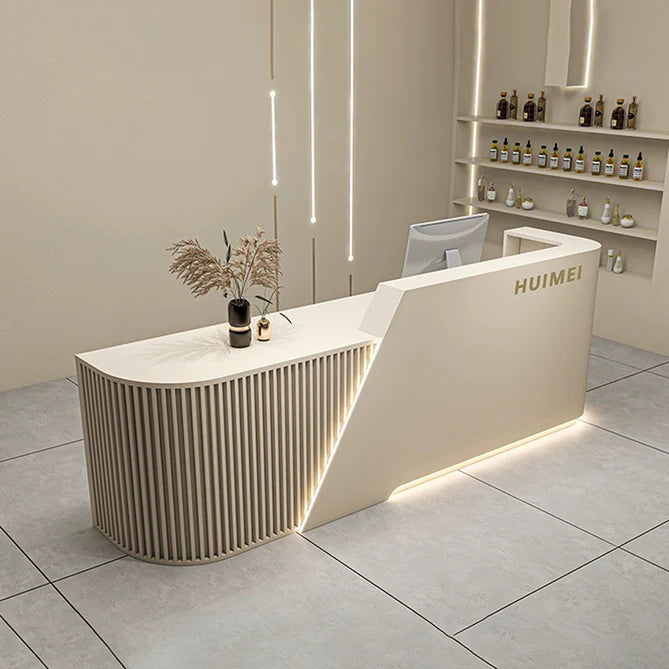 Reception Table for Office Luxury Modern Round Custom Counter Stylish,