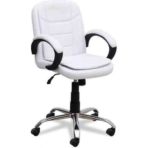 मेटल क्रोम बेस के साथ लो बैक ऑफिस एग्जीक्यूटिव चेयर