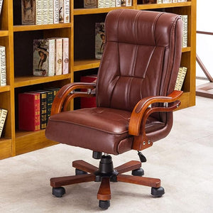 Director Chair for office Made in Plyboard with Leatherette and Soft Seating, Fixed Armrest & Revolving for Ultimate Comfort and Productivity