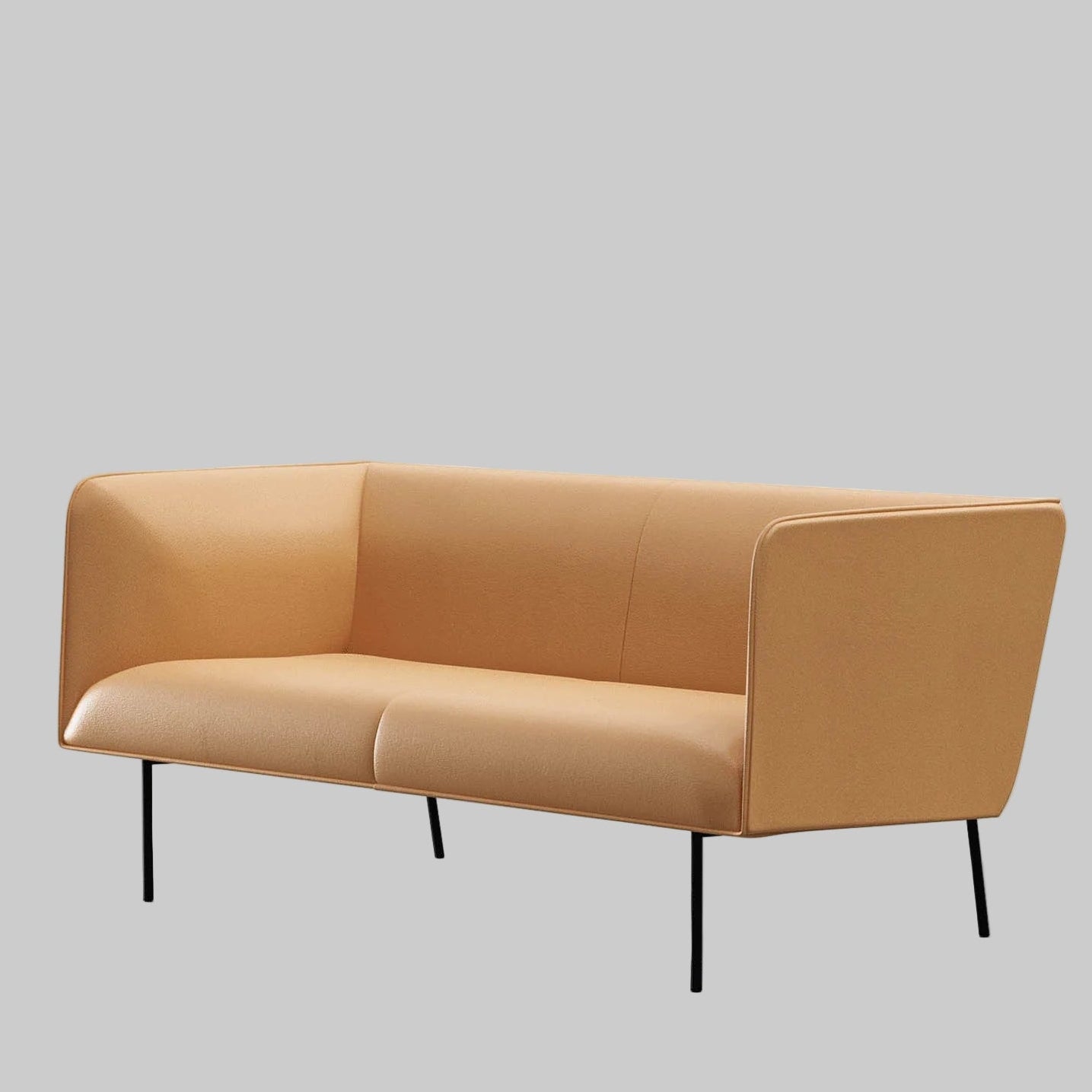 घर के फर्नीचर के लिए 3-सीटर सोफा, लिविंग रूम के लिए आधुनिक डिज़ाइन, असबाब, पु लेदरेट और आरामदायक बैठने की जगह