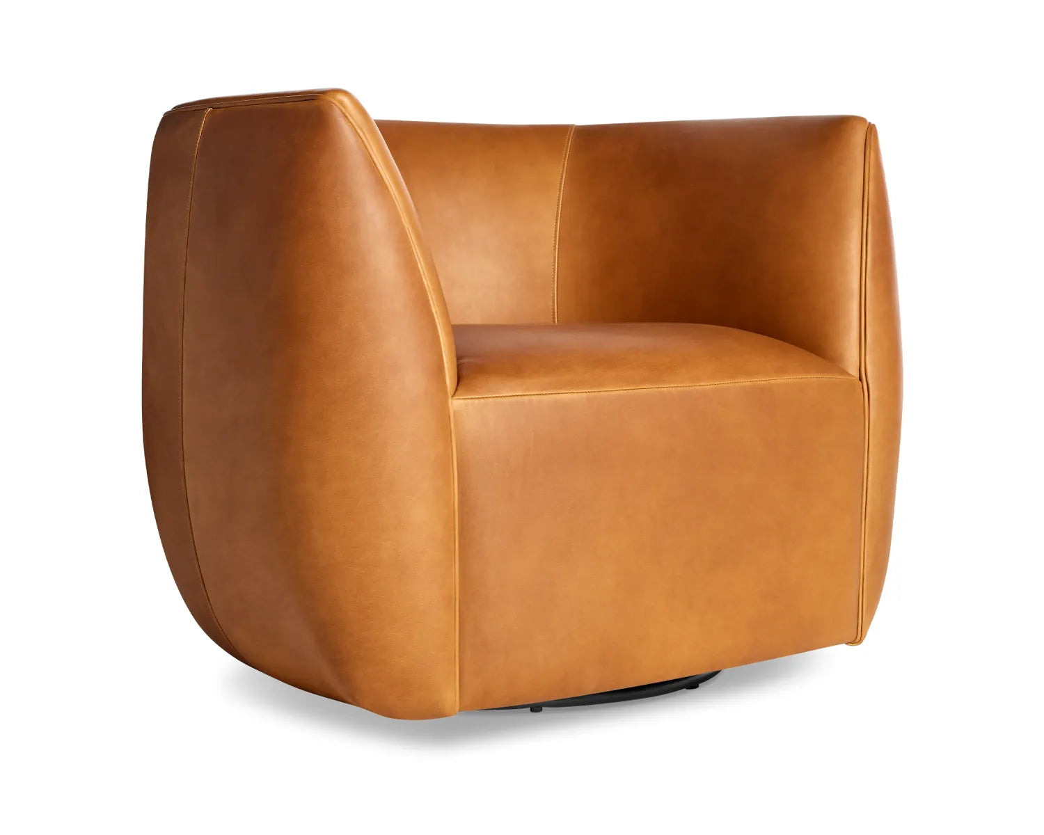 Lounge Chair Sofa Modern and durable Arm Chairs Upholstered in Pu leatherette For Living Room or Bedroom - Brown