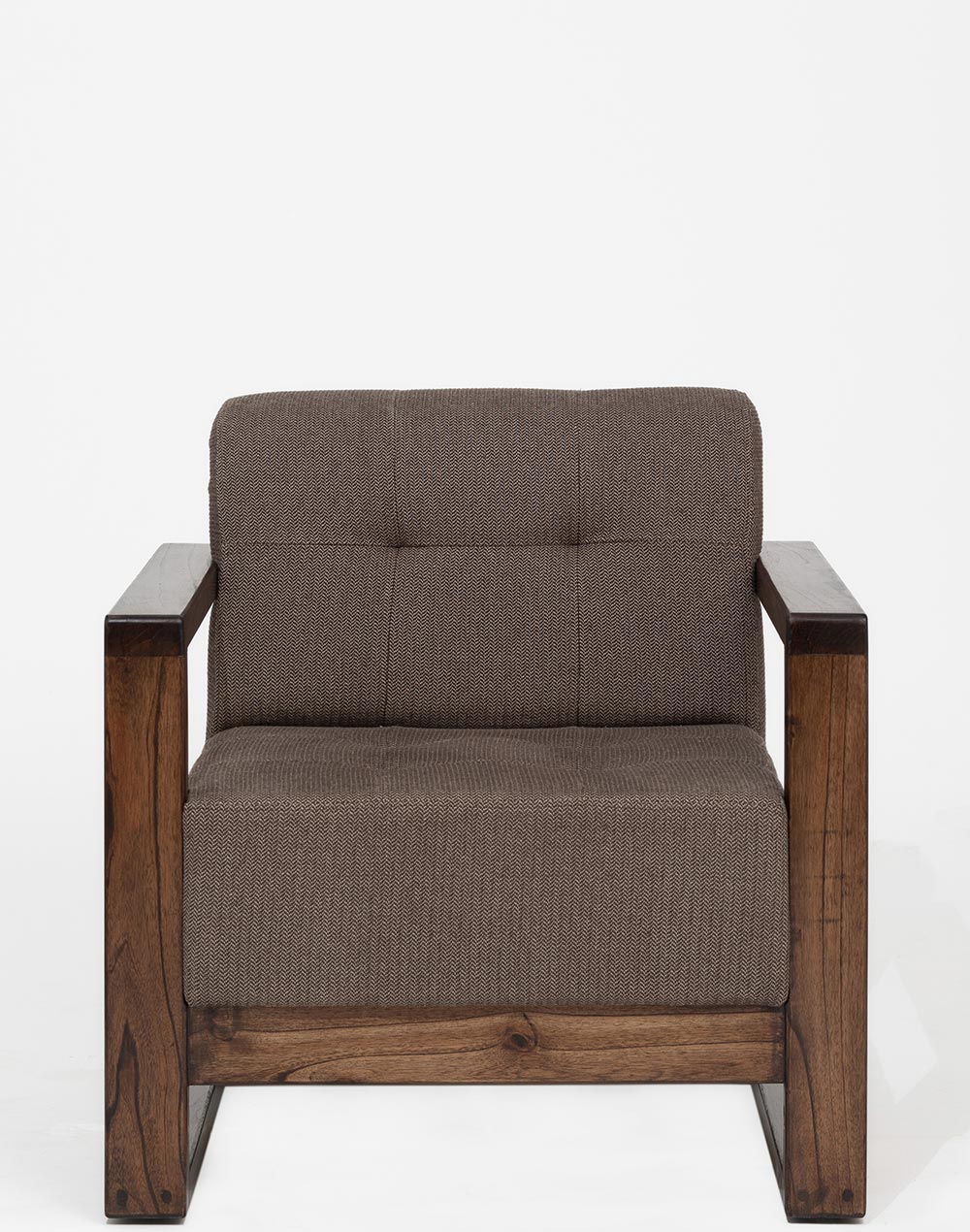 1 Seater Sofa For Home Furniture Upholstery Suede Elegant Fabric and Best Quality Wood and Comfortable for Living Hall Room