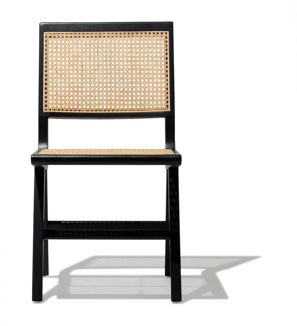PVC Cane Chair for Wooden Frame with Black Finish Best for Outdoor & Indoor