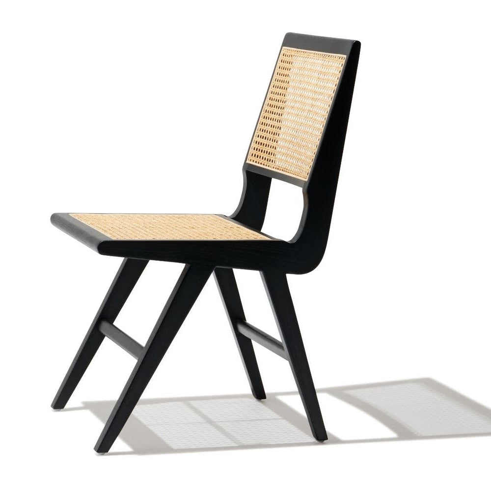 PVC Cane Chair for Wooden Frame with Black Finish Best for Outdoor & Indoor